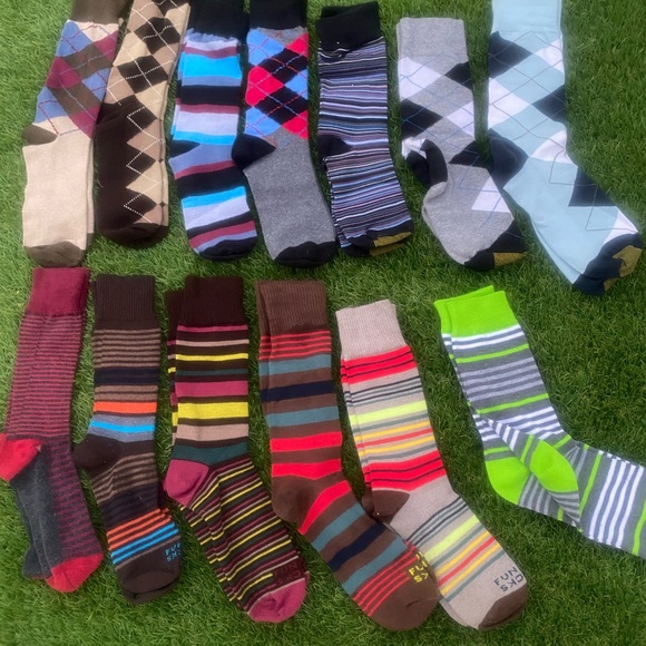 Funky Socks Other - 🧦 mens fun dress socks (13 pair)